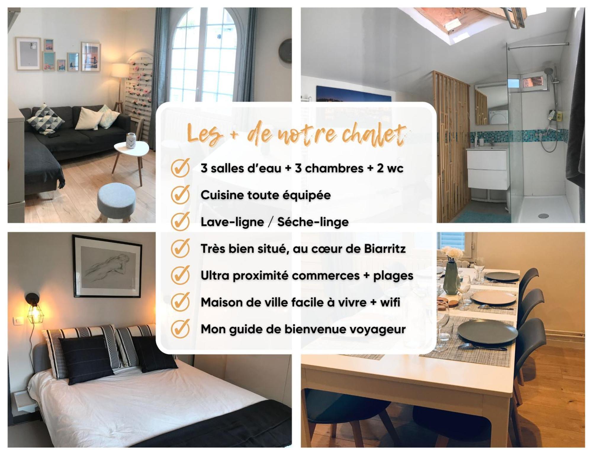 Chalet Basque 6 Couchages Centre Ville Biarritz Kültér fotó